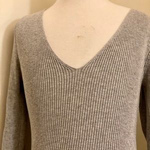 Ribbed sweater-tee